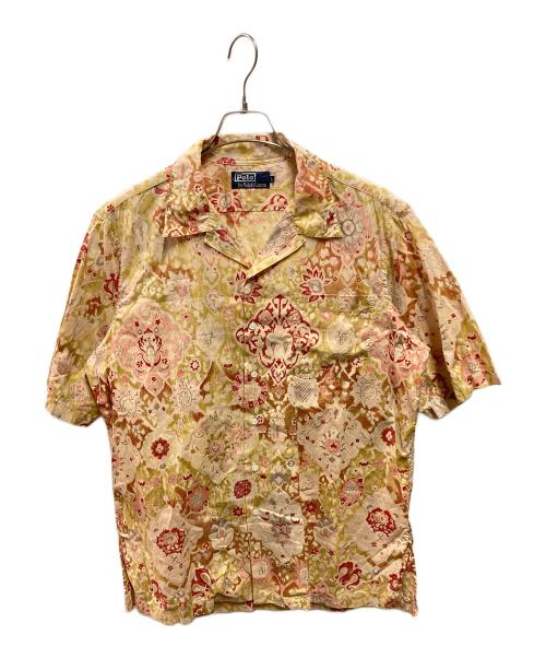 POLO RALPH LAUREN（ポロ・ラルフローレン）POLO RALPH LAUREN (ポロ・ラルフローレン) 総柄オープンカラーシャツ ベージュ サイズ:Ｌの古着・服飾アイテム