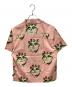 stussy (ステューシー) SKULL PATTERN SHIRT ピンク サイズ:M 未使用品：12000円