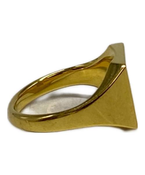 front11201（フロント11201）front11201 (フロント11201) Original Signet Ring Vermeil K24 / Square ゴールド サイズ:表意無しの古着・服飾アイテム