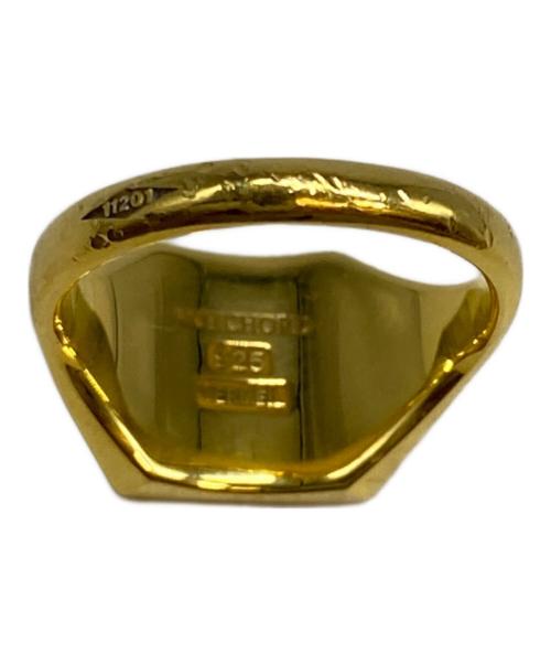 front11201（フロント11201）front11201 (フロント11201) Original Signet Ring Vermeil K24 / Square ゴールド サイズ:表意無しの古着・服飾アイテム