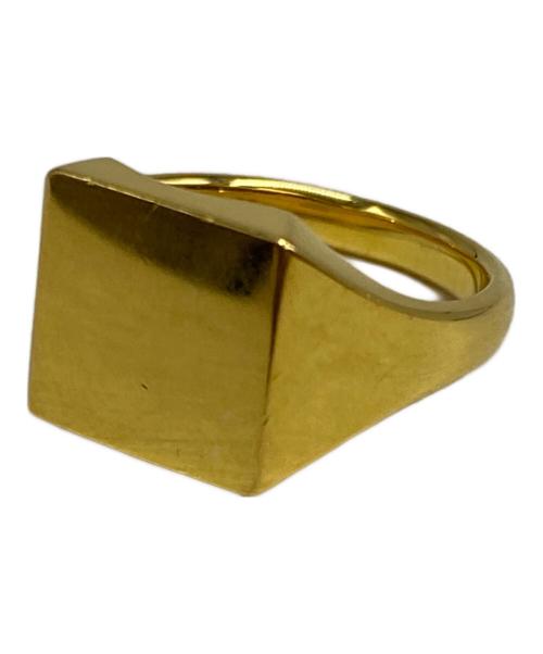 front11201（フロント11201）front11201 (フロント11201) Original Signet Ring Vermeil K24 / Square ゴールド サイズ:表意無しの古着・服飾アイテム
