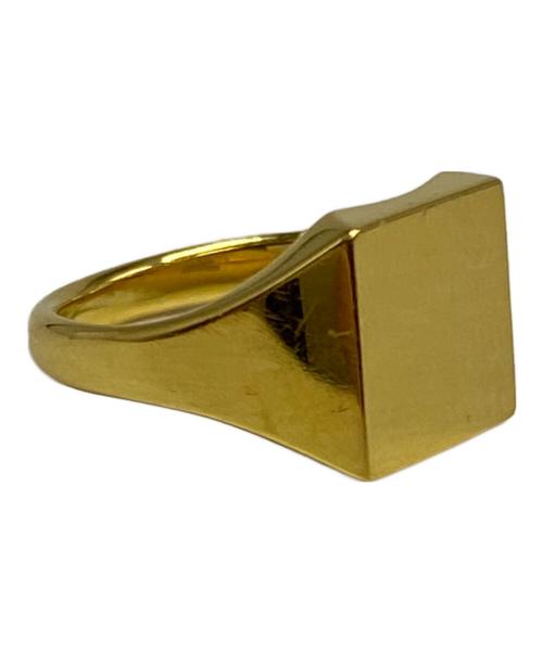 front11201（フロント11201）front11201 (フロント11201) Original Signet Ring Vermeil K24 / Square ゴールド サイズ:表意無しの古着・服飾アイテム