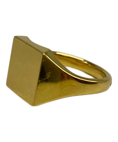 front11201（フロント11201）front11201 (フロント11201) Original Signet Ring Vermeil K24 / Square ゴールド サイズ:表意無しの古着・服飾アイテム