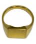 中古・古着 front11201 (フロント11201) Original Signet Ring Vermeil K24 / Square ゴールド サイズ:表意無し：20000円