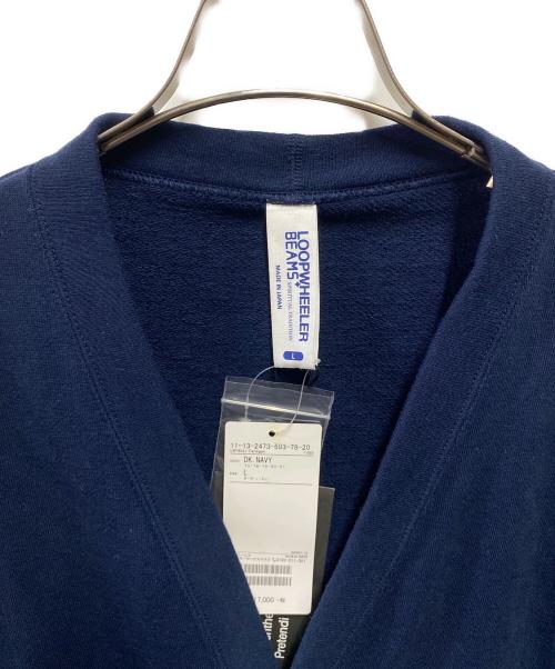 LOOPWHEELER（ループウィラー）LOOPWHEELER (ループウィラー) BEAMS (ビームス) スウェットカーディガン ネイビー サイズ:Lの古着・服飾アイテム