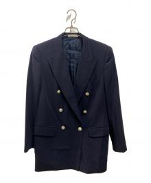 Aquascutum（アクアスキュータム）の古着「ダブルブレザー」｜ネイビー