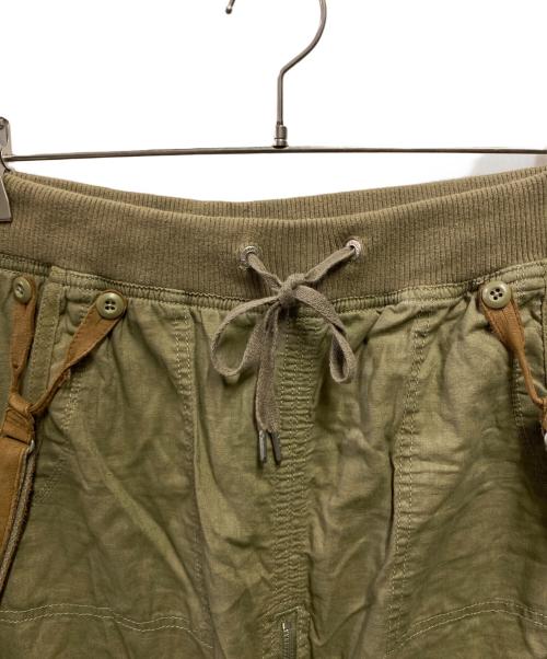 goa（ゴア）goa (ゴア) リネン混ジップギミックスカート カーキ サイズ:FREEの古着・服飾アイテム