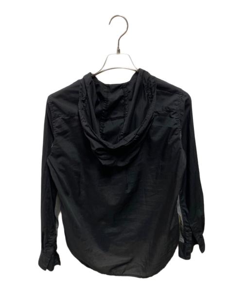 BLACK COMME des GARCONS（ブラックコムデギャルソン）BLACK COMME des GARCONS (ブラックコムデギャルソン) フードシャツ ブラック サイズ:Ｓの古着・服飾アイテム