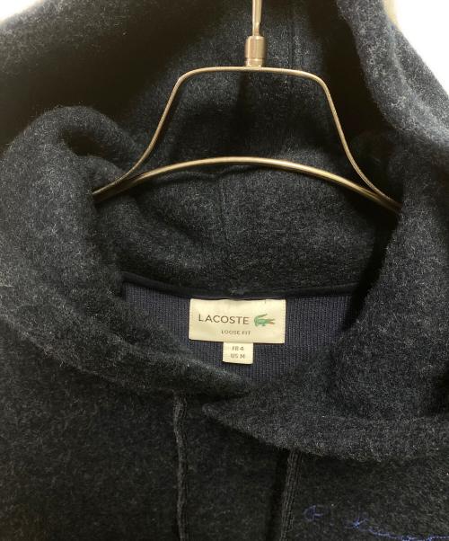 LACOSTE（ラコステ）LACOSTE (ラコステ) ダブルフェイスルーズフィットフーディー ネイビー サイズ:4の古着・服飾アイテム