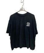 stussyステューシー）の古着「90s FRESH FOILSプリントTシャツ」｜ブラック
