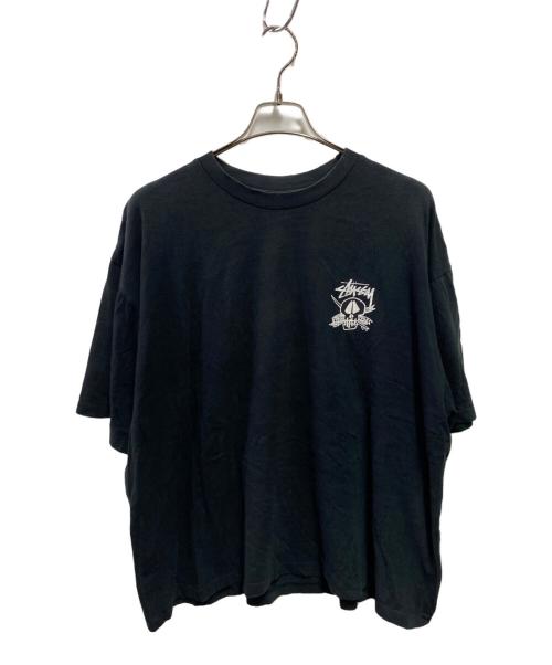 stussy（ステューシー）stussy (ステューシー) 90s FRESH FOILSプリントTシャツ ブラック サイズ:Ｌの古着・服飾アイテム