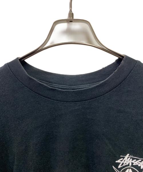 stussy（ステューシー）stussy (ステューシー) 90s FRESH FOILSプリントTシャツ ブラック サイズ:Ｌの古着・服飾アイテム