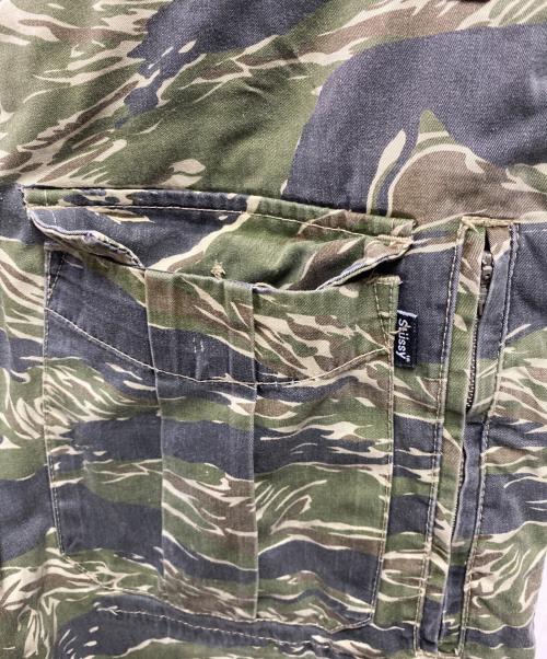 stussy（ステューシー）stussy (ステューシー) タイガーカモカットオフハーフパンツ グリーン サイズ:32の古着・服飾アイテム