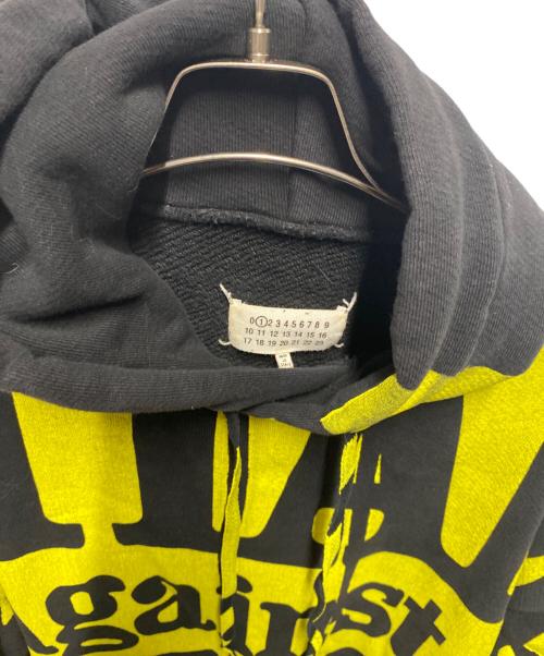 Maison Margiela（メゾンマルジェラ）Maison Margiela (メゾンマルジェラ) ペイント加工オーバーサイズパーカーワンピース ブラック サイズ:XSの古着・服飾アイテム
