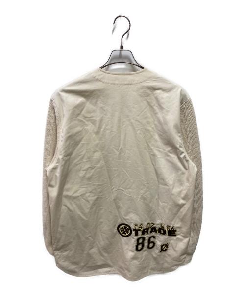 JIL SANDER（ジルサンダー）JIL SANDER (ジルサンダー) 22SS グラフィック袖切替ノーカラージャケット ベージュ サイズ:48の古着・服飾アイテム