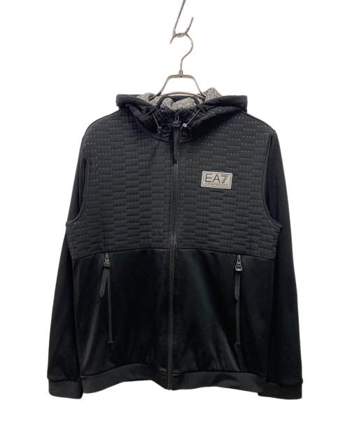 EA7（イーエーセブン）EA7 (イーエーセブン) ジップパーカー ブラック サイズ:Ｍの古着・服飾アイテム