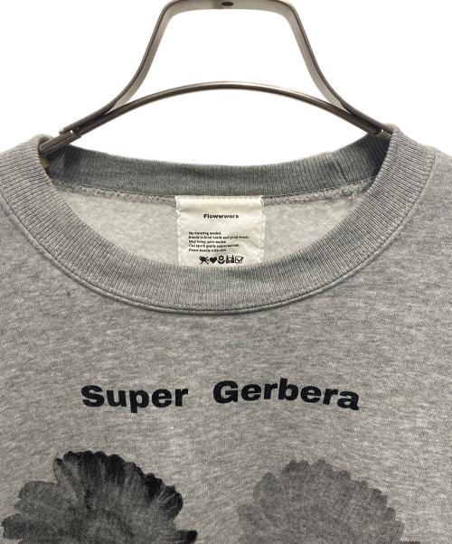 flowwwers（フラワーズ）flowwwers (フラワーズ) Gerbera Dot sweat グレー サイズ:Lの古着・服飾アイテム