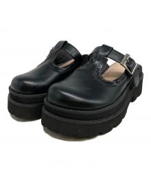 Ameri（アメリ）の古着「26SS BROGUE SLIDE LOAFER」｜ブラック