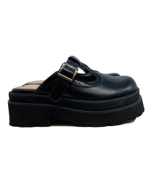 Ameri（アメリ）Ameri (アメリ) 26SS BROGUE SLIDE LOAFER ブラック サイズ:Mの古着・服飾アイテム
