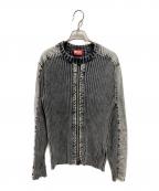 DIESELディーゼル）の古着「24AW K-MATTY ジップカーディガン」｜グレー