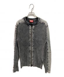DIESEL（ディーゼル）の古着「24AW K-MATTY ジップカーディガン」｜グレー