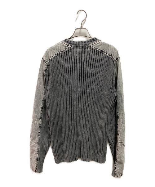 DIESEL（ディーゼル）DIESEL (ディーゼル) 24AW K-MATTY ジップカーディガン グレー サイズ:Ｓの古着・服飾アイテム