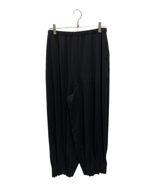 ENFOLD（エンフォルド）ENFOLD (エンフォルド) TACK-HEM PANTS ブラック サイズ:38の古着・服飾アイテム
