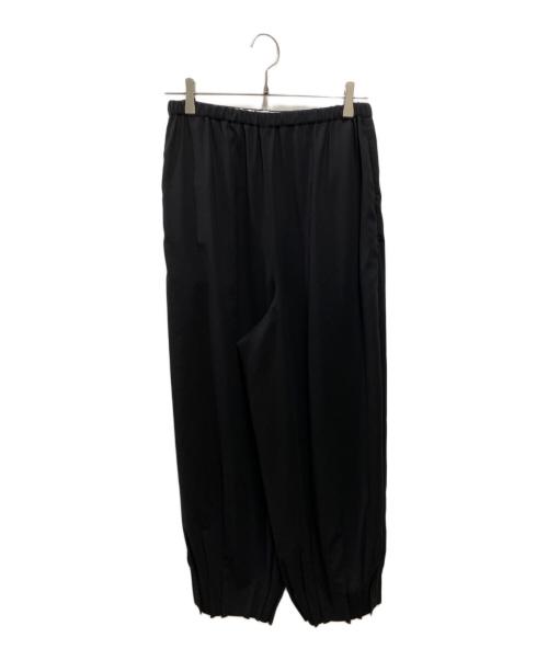 ENFOLD（エンフォルド）ENFOLD (エンフォルド) TACK-HEM PANTS ブラック サイズ:38の古着・服飾アイテム
