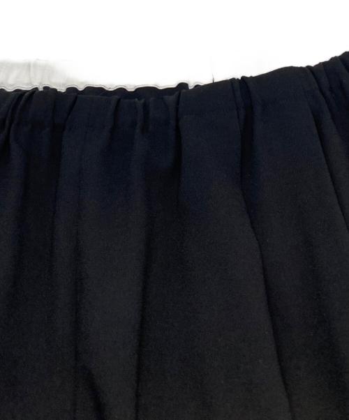 ENFOLD（エンフォルド）ENFOLD (エンフォルド) TACK-HEM PANTS ブラック サイズ:38の古着・服飾アイテム