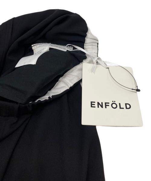 ENFOLD（エンフォルド）ENFOLD (エンフォルド) TACK-HEM PANTS ブラック サイズ:38の古着・服飾アイテム
