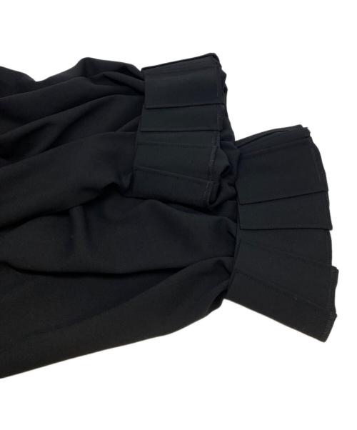 ENFOLD（エンフォルド）ENFOLD (エンフォルド) TACK-HEM PANTS ブラック サイズ:38の古着・服飾アイテム