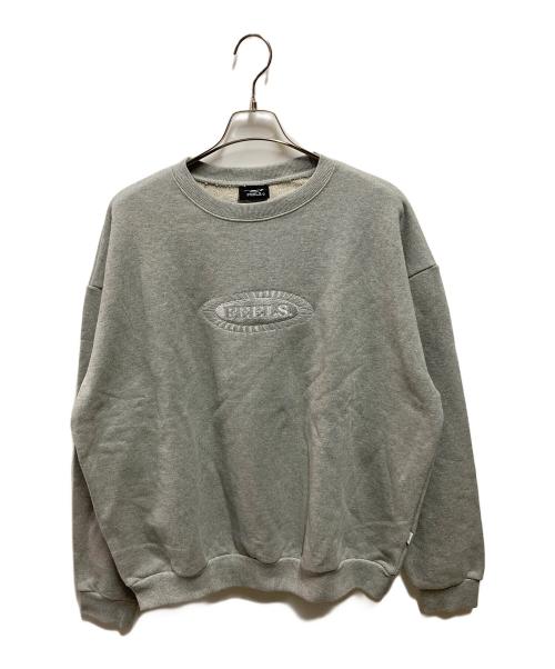 FEELS.（フィールズ）FEELS. (フィールズ) CREWNECK SWEATSHIRT グレー サイズ:Lの古着・服飾アイテム