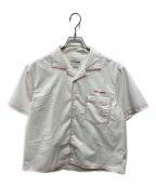 TTT MSWティー）の古着「Cotton Open Collar Short Sleeve Shirt」｜ホワイト
