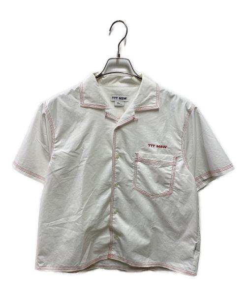 TTT MSW（ティー）TTT MSW (ティー) Cotton Open Collar Short Sleeve Shirt ホワイト サイズ:Ｍの古着・服飾アイテム