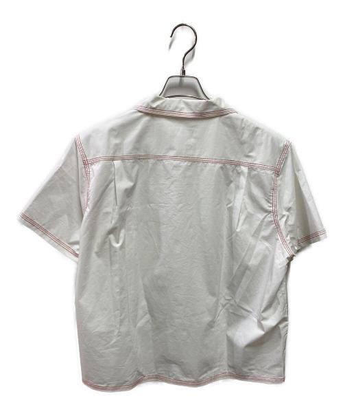 TTT MSW（ティー）TTT MSW (ティー) Cotton Open Collar Short Sleeve Shirt ホワイト サイズ:Ｍの古着・服飾アイテム