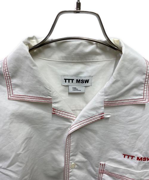 TTT MSW（ティー）TTT MSW (ティー) Cotton Open Collar Short Sleeve Shirt ホワイト サイズ:Ｍの古着・服飾アイテム