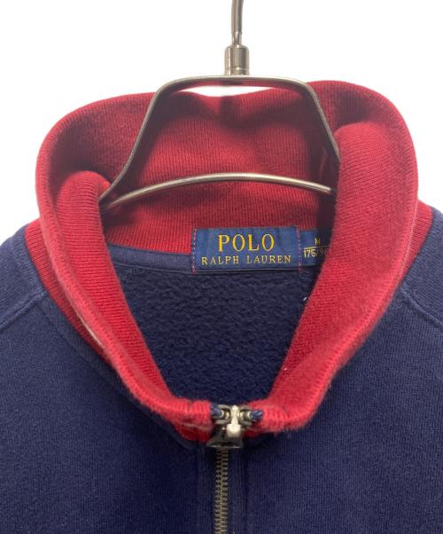 POLO RALPH LAUREN（ポロ・ラルフローレン）POLO RALPH LAUREN (ポロ・ラルフローレン) スウェットジャケット ネイビー サイズ:Ｍの古着・服飾アイテム