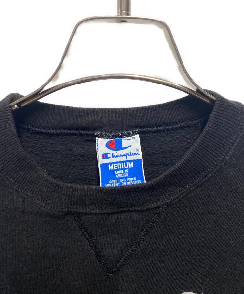 Champion（チャンピオン）Champion (チャンピオン) 90s Vガゼットロゴ刺繍スウェット ブラック サイズ:Ｍの古着・服飾アイテム