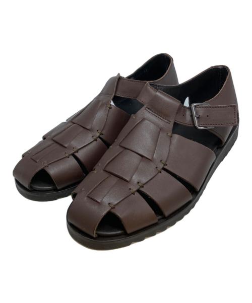 PARABOOT（パラブーツ）PARABOOT (パラブーツ) PACIFICレザーグルカサンダル ブラウン サイズ:43の古着・服飾アイテム