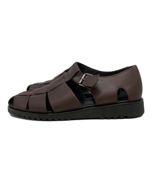 PARABOOT（パラブーツ）PARABOOT (パラブーツ) PACIFICレザーグルカサンダル ブラウン サイズ:43の古着・服飾アイテム