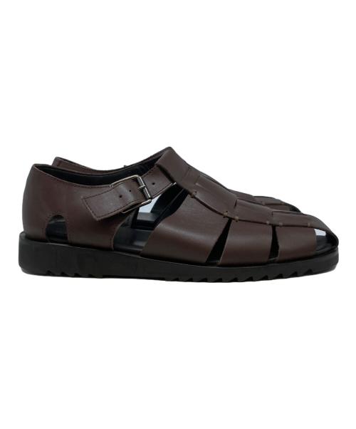 PARABOOT（パラブーツ）PARABOOT (パラブーツ) PACIFICレザーグルカサンダル ブラウン サイズ:43の古着・服飾アイテム