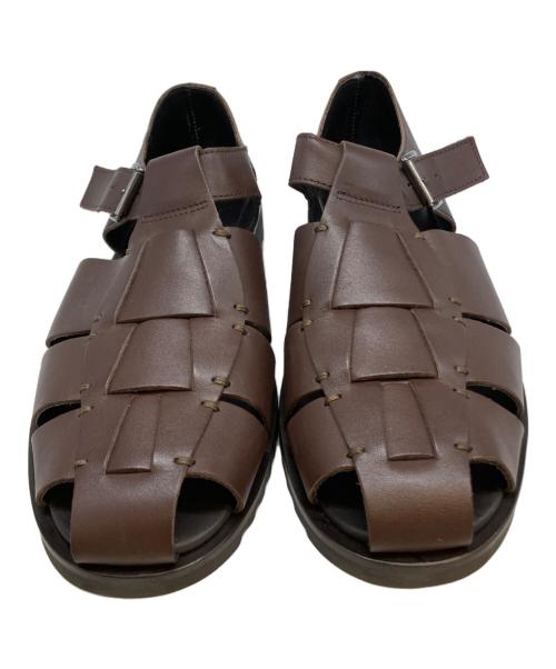 PARABOOT（パラブーツ）PARABOOT (パラブーツ) PACIFICレザーグルカサンダル ブラウン サイズ:43の古着・服飾アイテム