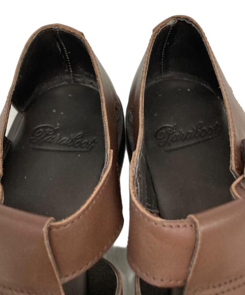 PARABOOT（パラブーツ）PARABOOT (パラブーツ) PACIFICレザーグルカサンダル ブラウン サイズ:43の古着・服飾アイテム