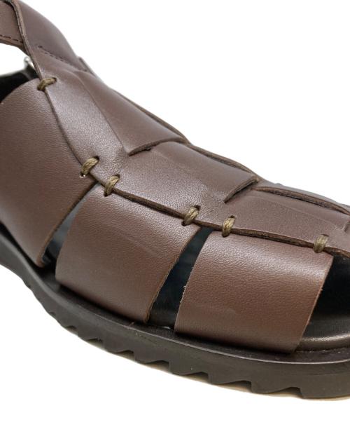 PARABOOT（パラブーツ）PARABOOT (パラブーツ) PACIFICレザーグルカサンダル ブラウン サイズ:43の古着・服飾アイテム