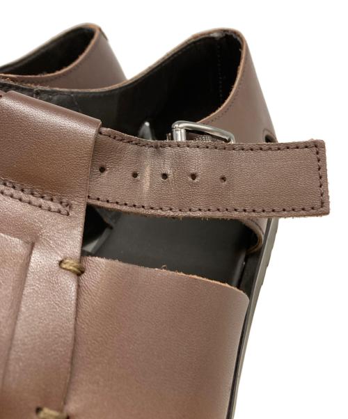 PARABOOT（パラブーツ）PARABOOT (パラブーツ) PACIFICレザーグルカサンダル ブラウン サイズ:43の古着・服飾アイテム