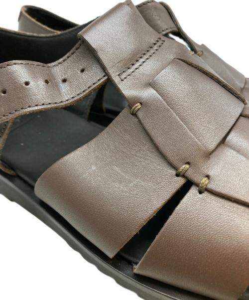 PARABOOT（パラブーツ）PARABOOT (パラブーツ) PACIFICレザーグルカサンダル ブラウン サイズ:43の古着・服飾アイテム