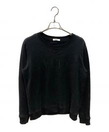 VALENTINO（ヴァレンティノ）の古着「VLTN L/S SWEAT」｜ブラック