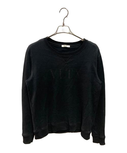 VALENTINO（ヴァレンティノ）VALENTINO (ヴァレンティノ) VLTN L/S SWEAT ブラック サイズ:ＸＳの古着・服飾アイテム