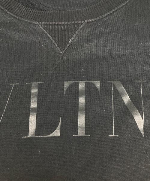 VALENTINO（ヴァレンティノ）VALENTINO (ヴァレンティノ) VLTN L/S SWEAT ブラック サイズ:ＸＳの古着・服飾アイテム
