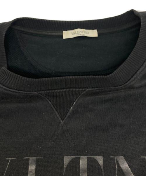 VALENTINO（ヴァレンティノ）VALENTINO (ヴァレンティノ) VLTN L/S SWEAT ブラック サイズ:ＸＳの古着・服飾アイテム